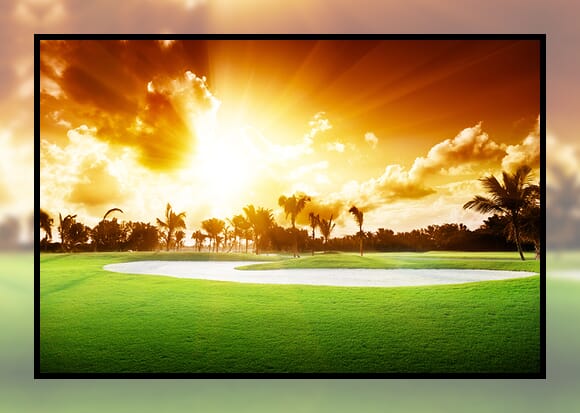 Frame with 6%-width black rim