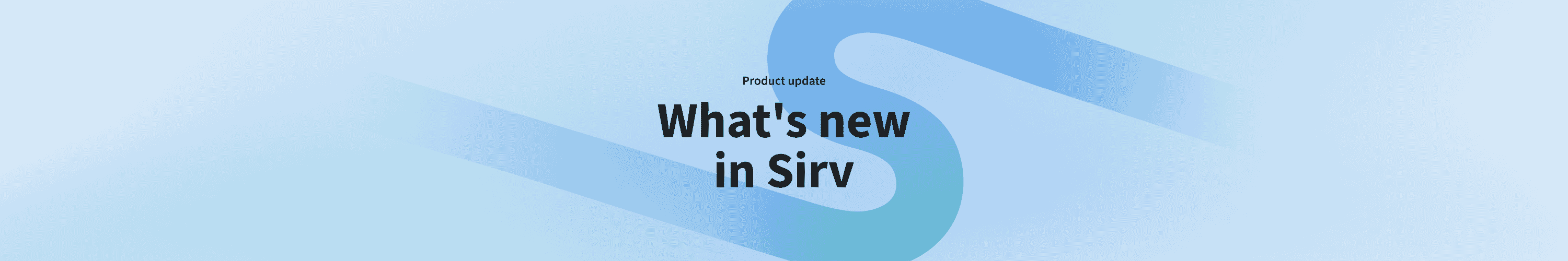 sirv product update graphic