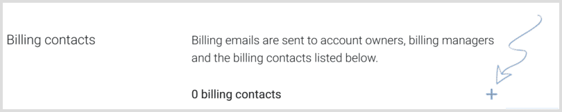 Add billing contact