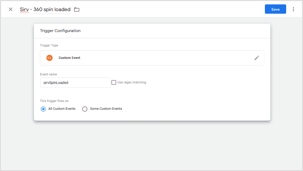 GTM trigger creation process