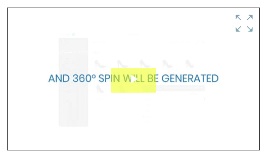 Yellow play button with 50% opacity