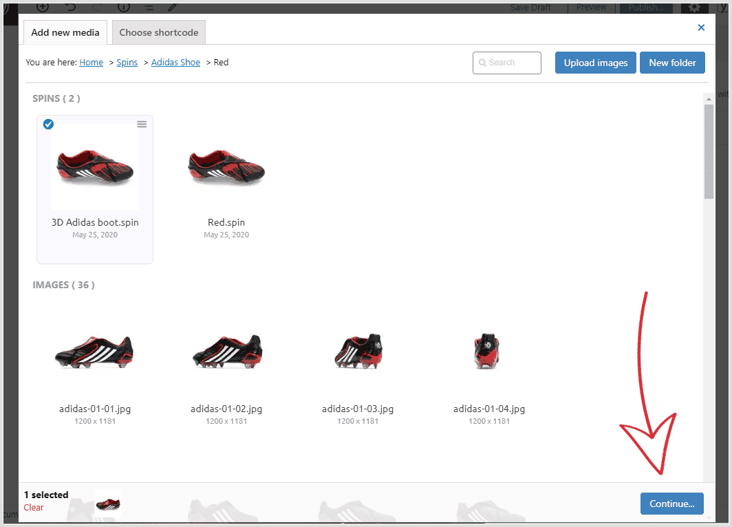 Select spin image in Sirv Library Select spin image in Sirv Library