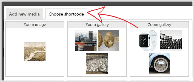 how to insert a Sirv shortcode