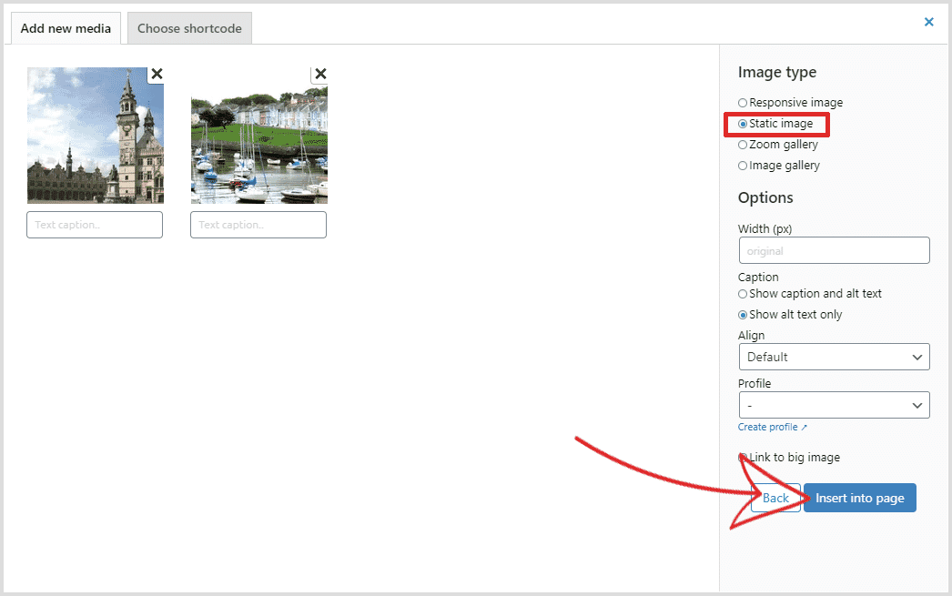 Insert Sirv image into WordPress page or post Insert Sirv image into WordPress page or post