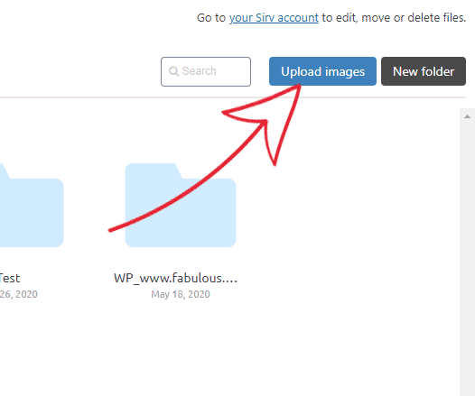 How to upload media to Sirv