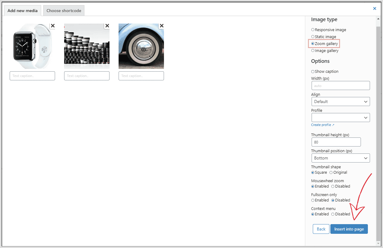 Insert Sirv zoom into WordPress page or post Insert Sirv zoom into WordPress page or post
