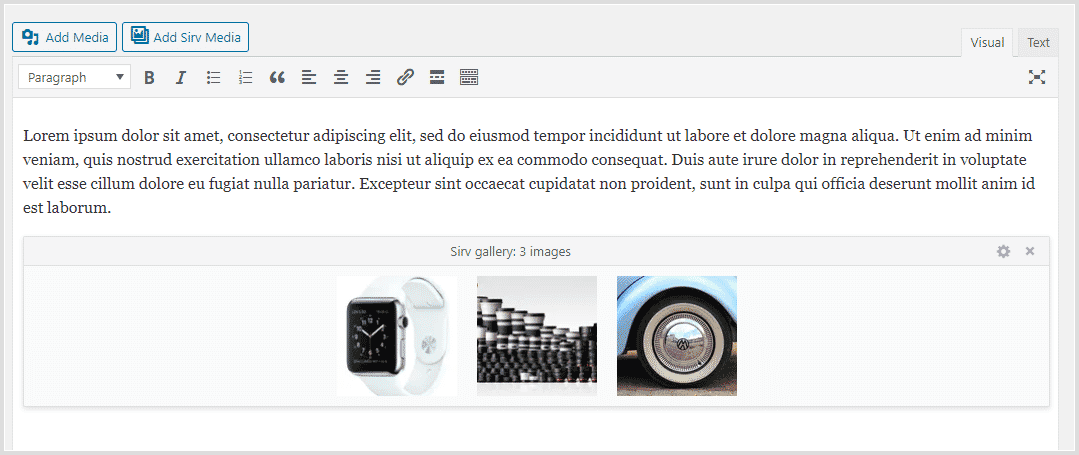 Sirv zoomable images appear as a gallery Sirv zoomable images appear as a gallery
