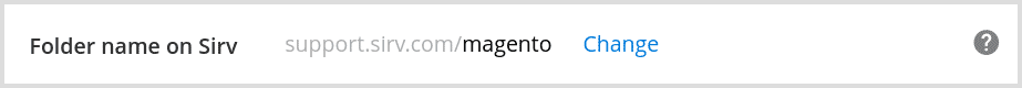 Choose folder name for Magento image sync