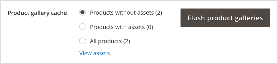 Flush product asset cache