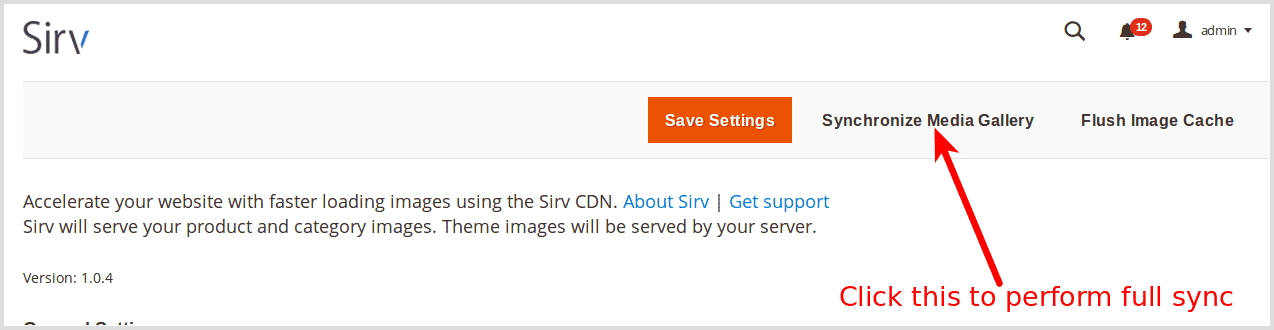Sync media gallery to Sirv Magento CDN