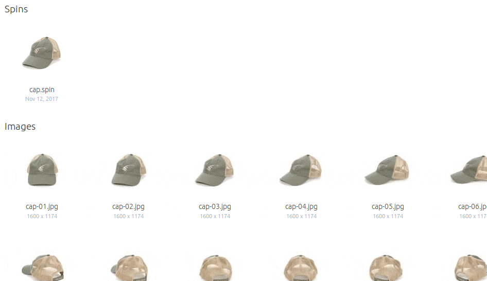 Create a 360 spin file