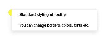 Hotspot tooltip default style