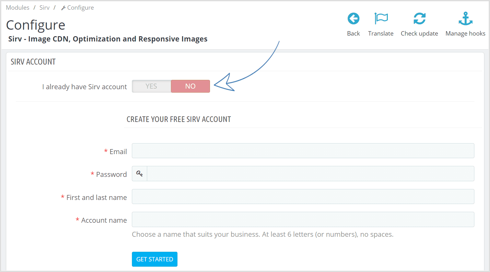 Create your Sirv CDN account