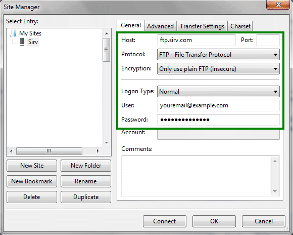 filezilla connect with ssh key