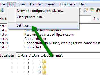 filezilla keeps disconnecting when uploading