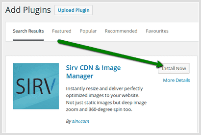 Install Sirv on your WordPress website