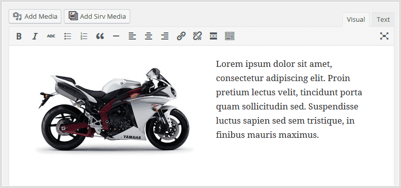 Sirv plain image size has increased in WordPress