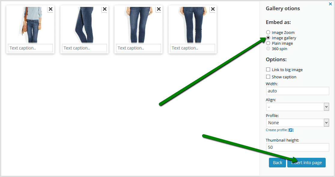 Insert Sirv responsive images into WordPress page or post