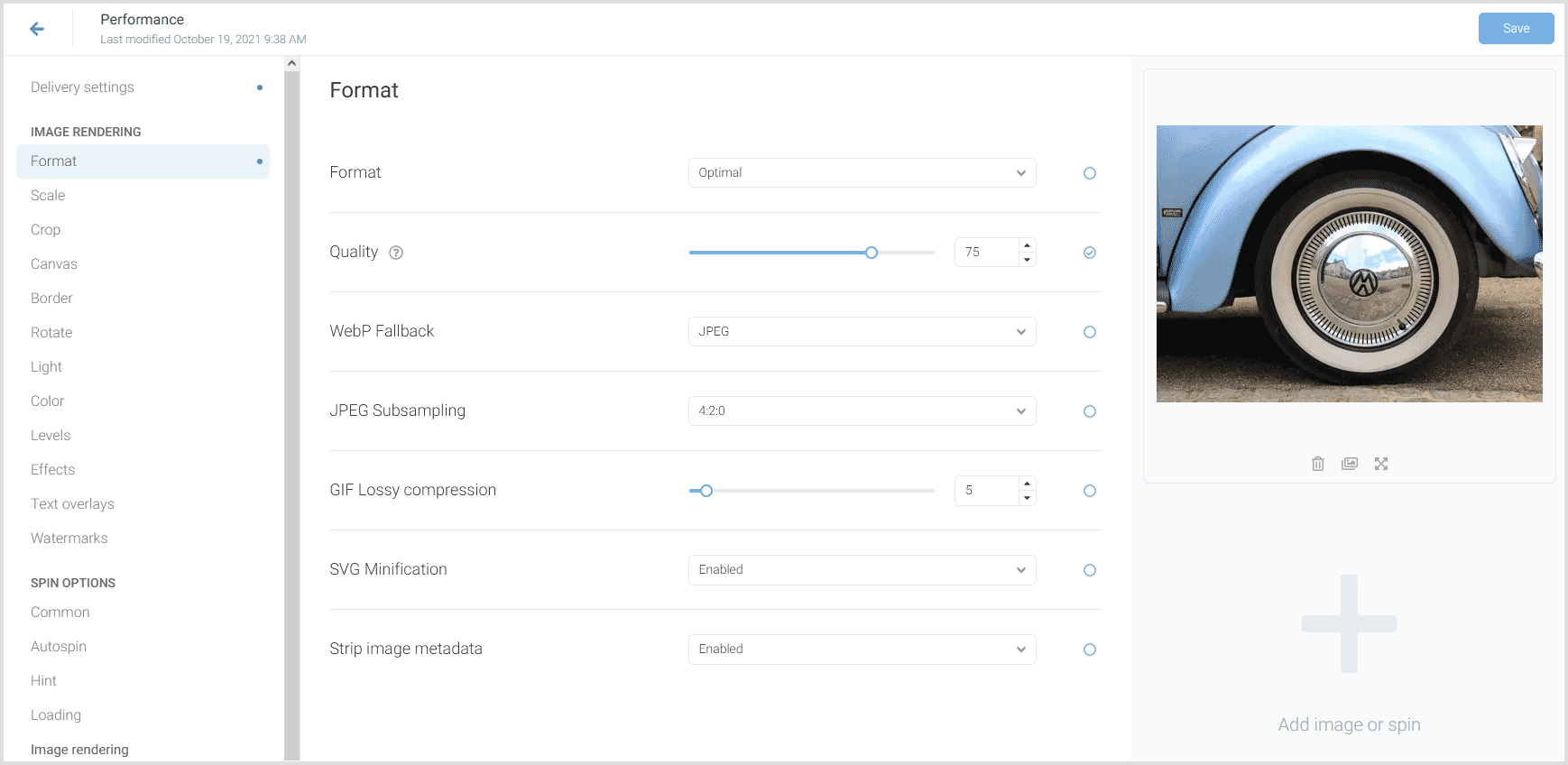 Enable Sirv CDN for WordPress Disable Sirv CDN for WordPress